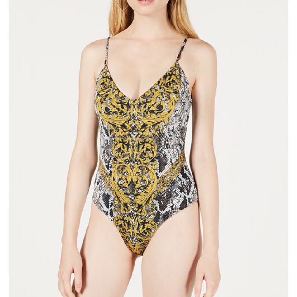 GUESS
Rae Snake-Print Bodysuit
